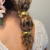 Elástico para Cabelo Meia Lua Dourado - comprar online