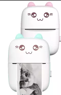 Mini impressora de gatinho