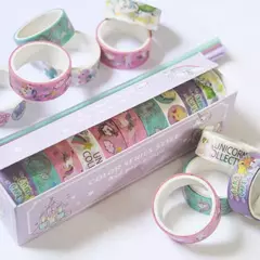 Washi Tape Unicórnio - Kit com 10
