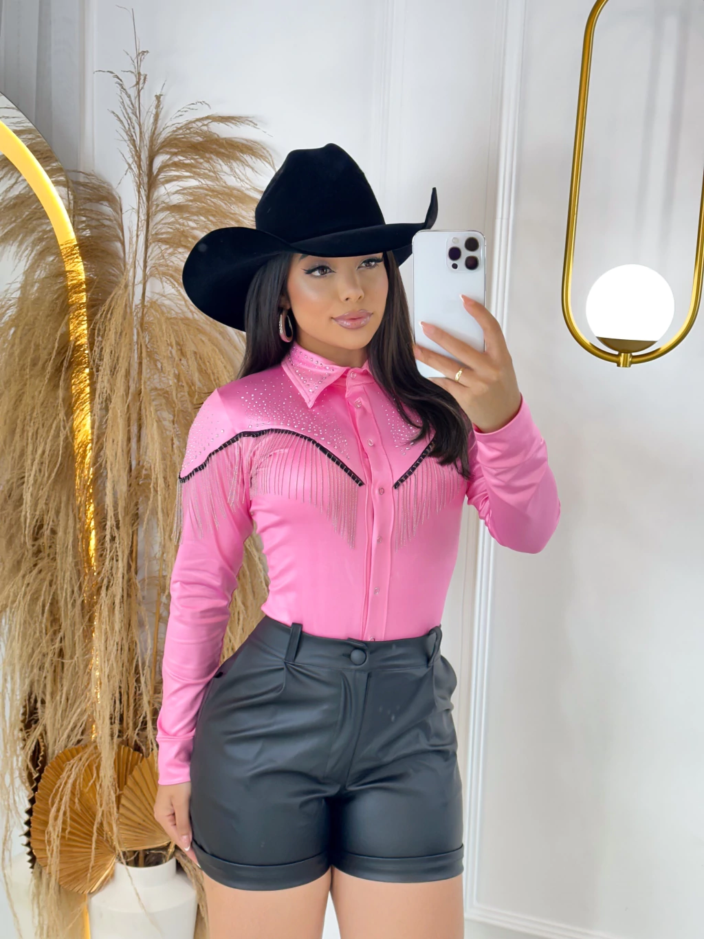 Body Manga Longa no Cirrê com Franjas