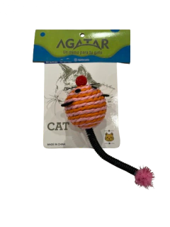 jueguete raton con cola de resorte