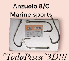 Anzuelo Marine sports 8/0 caja por 100 unidades