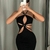 Vestido Preto Decotado
