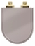 Assento Sanitário Cinza Em Poliéster Ferragem Gold Matte Soft Class