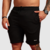 BERMUDA MOLETOM PRETO