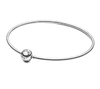bracelete Pandora fecho redondo. prata 925. slim. 18 cm