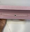 Pulseira reviera coração. Prata 925