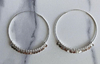 argola grande medalhas. prata 925