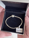 Pulseira Pandora. Prata 925. 18 cm