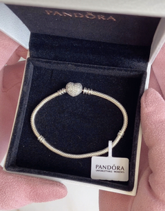 Pulseira Pandora. Prata 925. 18 cm