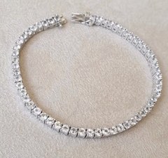 Pulseira reviera em prata legítima. tam 20. 4mm