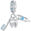berloque dentista. prata 925