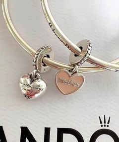 Berloque Pandora duplo. Prata 925