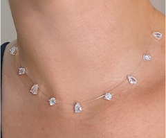 Colar pedras flutuantes. Prata 925 na internet