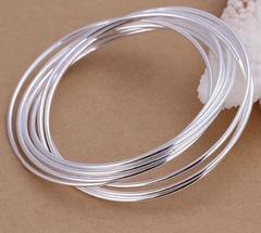 Pulseira fio redondo liso. Prata 925 na internet