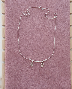 colar filhos. prata 925. 45 cm - comprar online