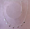 Colar Choker estrelas. prata 925.