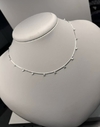 Colar Choker pontos de luz. Prata 925
