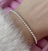 Pulseira bolinhas. Prata 925