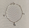 pulseira coração com zircônias cristal. Prata 925 - comprar online