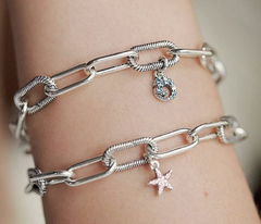 pulseira pandora. prata 925. (sob encomenda)