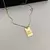 Colar Medalha Retangular Personalizado