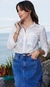 CAMISETE FEM IL COTT JACQ OFF WHITE