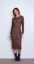 VESTIDO IL MIDI TULE FLEX EARTH TO EST. AMADEIRADO