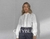 CAMISA AMPLA VISCO STRIPES COM ENTREMEIO BRANCO - comprar online