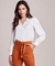 CAMISA LISA COM PALA FRONTAL FEM - comprar online