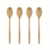 Conjunto de Colheres Colher De Sopa De Madeira Natural Rústico - Gourmet Kitchen