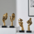 Conjunto Estátua Nórdica Abstrata Premium - Bem do Lar