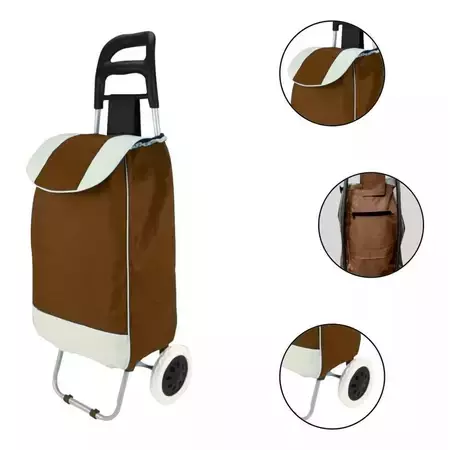 Carrinho de Compras Portátil Feira Supermercado Livros - Bem do Lar