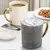Caneca Nórdica Retrô Cerâmica Detalhe em Dourado - Gourmet Kitchen - comprar online