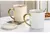 Caneca Nórdica Retrô Cerâmica Detalhe em Dourado - Gourmet Kitchen