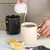Caneca Nórdica Retrô Cerâmica Detalhe em Dourado - Gourmet Kitchen - Loja Bem do Lar | Soluções Criativas para Casa, Cozinha, Organização, Decoração. 
