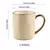 Caneca Nórdica Retrô Cerâmica Detalhe em Dourado - Gourmet Kitchen