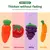Frutinhas de Cortar Kit com Frutas e Legumes com Velkro Cozinha Infantil Brinquedo Educativo Didático - comprar online