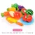 Frutinhas de Cortar Kit com Frutas e Legumes com Velkro Cozinha Infantil Brinquedo Educativo Didático