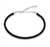 PULSEIRA CORDA PRETO E FECHO SIMPLES PRATA 925