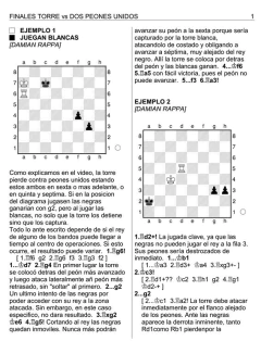 FINALES - TORRE vs DOS PEONES UNIDOS 1 - comprar online