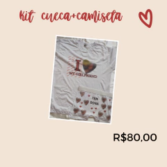 Kit camiseta e cueca