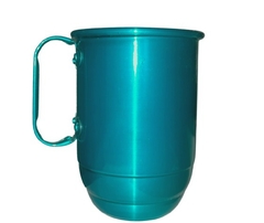 Caneca de alumínio 600 ml personalizada com tirante - Letras Ligia