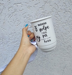 Caneca de alumínio 600 ml personalizada com tirante - comprar online