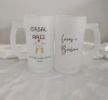 Caneca de vidro chopp personalizada