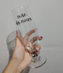 Taça de vidro personalizada