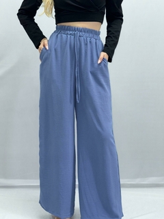 Calça Pantalona Duna Azul– 0013 - comprar online