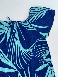 Blusa Ciganinha Azul estampado - 0040 - Bea Vest