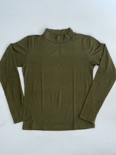 Blusa Malha Visco Verde Musgo - 0088 - comprar online