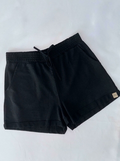 Shorts Moletin Preto - 0111 - comprar online